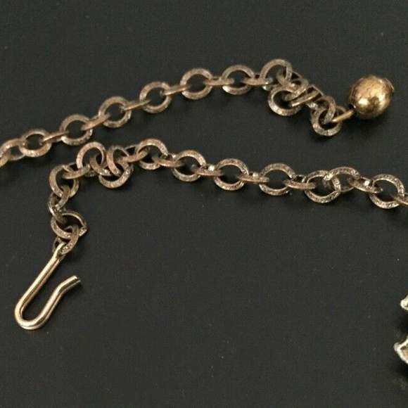 SOLD vtg Blue Givre Glass Necklace Bracelet Set - Picture 7 of 7